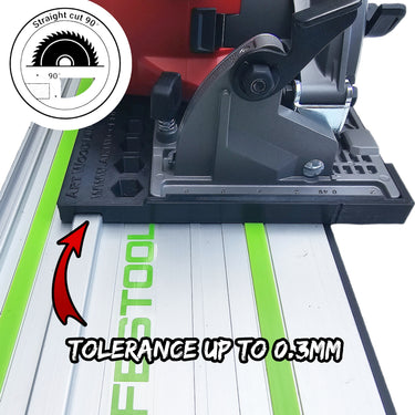 Milwaukee M18FCS552 2833-20 circular saw adapter guide rail base compatible with FESTOOL guide rail track