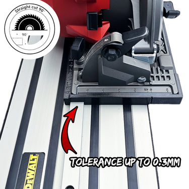Milwaukee M18FCS552 2833-20 circular saw adapter guide rail base compatible with DEWALT guide rail track