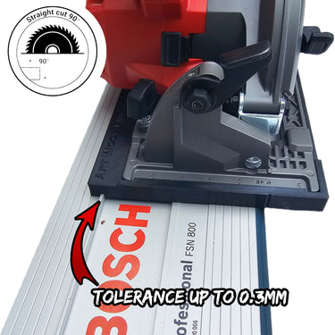 Milwaukee M18FCS552 2833-20 circular saw adapter guide rail base compatible with BOSCH MAFELL guide rail track
