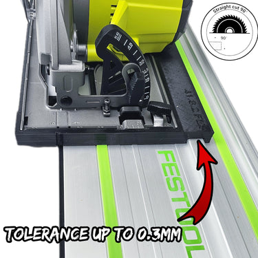 Ryobi RCS18BL-0 circular saw adapter guide rail base compatible with FESTOOL guide rail track