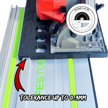 Milwaukee M12FCS442 2521-20 circular saw adapter guide rail base compatible with FESTOOL guide rail track