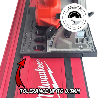 Milwaukee M12FCS442 2521-20 circular saw adapter guide rail base compatible with MILWAUKEE guide rail track