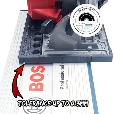 Milwaukee M12FCS442 2521-20 circular saw adapter guide rail base compatible with BOSCH MAFELL guide rail track