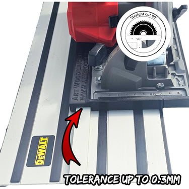 Milwaukee M12FCS442 2521-20 circular saw adapter guide rail base compatible with DEWALT guide rail track