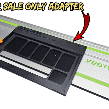Evolution R165CCSL circular saw adapter guide rail base compatible with FESTOOL guide rail track
