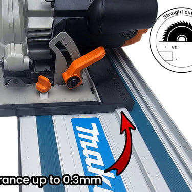 Evolution R165CCSL circular saw adapter guide rail base compatible with MAKITA guide rail track