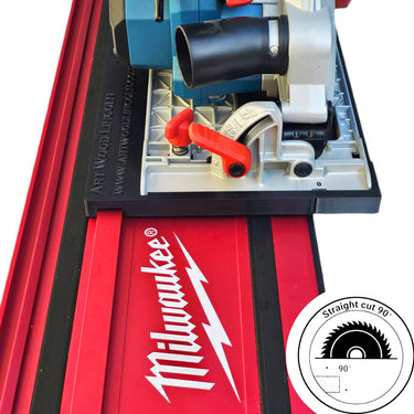 Erbauer ERI1085CSW circular saw adapter guide rail base compatible with MILWAUKEE guide rail track