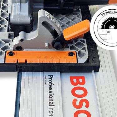 Evolution R165CCS165-Li (cordless) circular saw adapter shoe base plate compatible with BOSCH MAFELL guide rail track