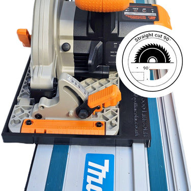 Evolution R165CCS165-Li (cordless) circular saw adapter shoe base plate compatible with MAKITA guide rail track