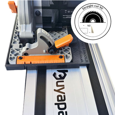 Evolution R165CCS165-Li (cordless) circular saw adapter shoe base plate compatible with BUYAPARCEL guide rail track