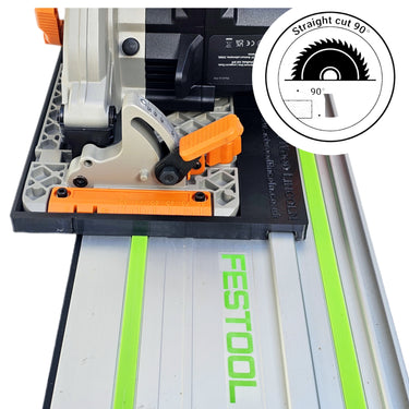 Evolution R165CCS165-Li (cordless) circular saw adapter shoe base plate compatible with FESTOOL guide rail track