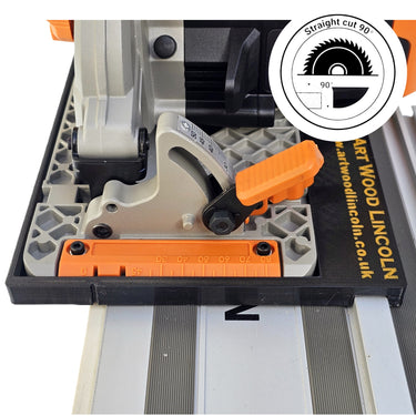 Evolution R165CCS165-Li (cordless) circular saw adapter shoe base plate compatible with EVOLUTION guide rail track