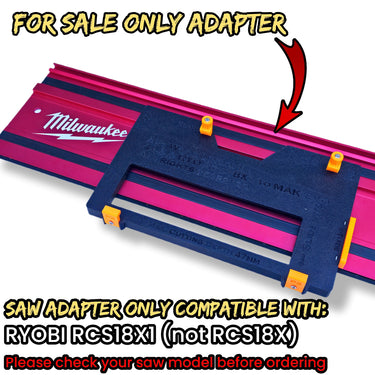 Ryobi RCS18X1 circular saw adapter guide rail base compatible with MILWAUKEE guide rail track