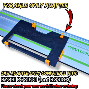 Ryobi RCS18X1 circular saw adapter guide rail base compatible with FESTOOL guide rail track