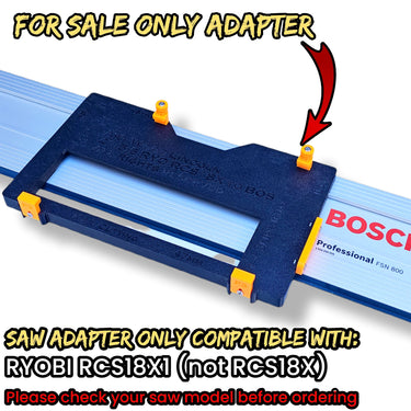 Ryobi RCS18X1 circular saw adapter guide rail base compatible with BOSCH MAFELL guide rail track