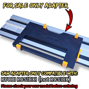Ryobi RCS18X1 circular saw adapter guide rail base compatible with RYOBI guide rail track
