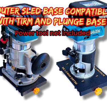 Makita DRT50 RT0700CX RT0702 XTR01Z Router flattening jig Sled planer thicknesser trim & plunge base