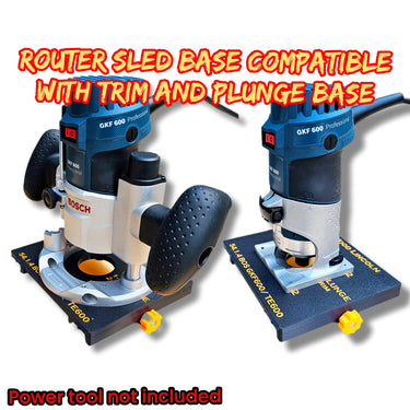 Bosch GKF600 TE600 Router flattening jig Sled planer thicknesser trim & plunge base