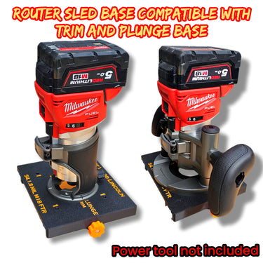 Milwaukee M18 FRT 2723-20 Router flattening jig Sled planer thicknesser trim & plunge base