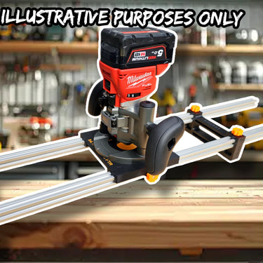 Milwaukee M18 FRT 2723-20 Router flattening jig Sled planer thicknesser trim & plunge base