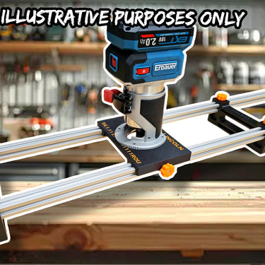 Erbauer ERI1111ROU Router flattening jig Sled planer thicknesser trim base