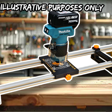 Makita DRT52 Router flattening jig Sled planer thicknesser trim base