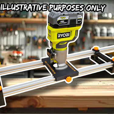 Ryobi RTR18-0 R18TR-0 P601 Router flattening jig Sled planer thicknesser trim base