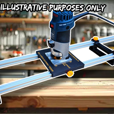 Bosch GKF600 TE600 Router flattening jig Sled planer thicknesser trim & plunge base