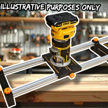 Dewalt DCW600 DCW604 D26200 Router flattening jig Sled planer thicknesser trim & plunge base