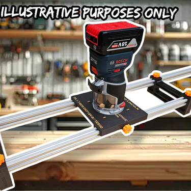Bosch GKF18V-8 TE600 Router flattening jig Sled planer thicknesser trim & plunge base