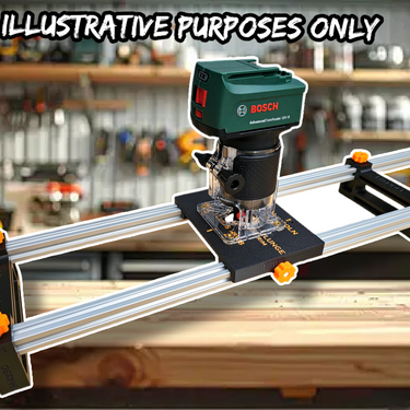 Bosch 18V-8 Router flattening jig Sled planer thicknesser trim & plunge base