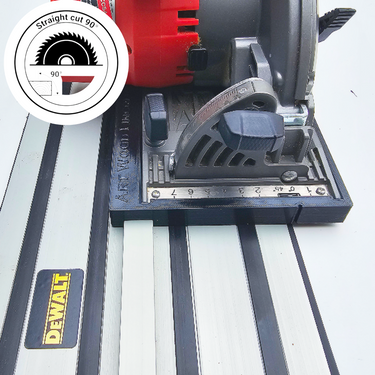 Milwaukee M12CCS44 2530-20 circular saw adapter guide rail base compatible with DEWALT guide rail track