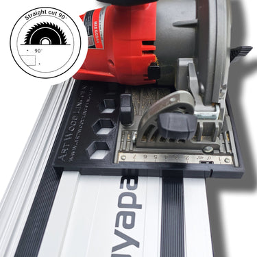 Milwaukee M12CCS44 2530-20 circular saw adapter guide rail base compatible with BUYAPARCEL guide rail track