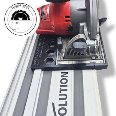 Milwaukee M12CCS44 2530-20 circular saw adapter guide rail base compatible with EVOLUTION guide rail track