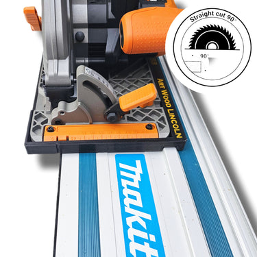 Evolution R185CCS-Li (cordless) circular saw adapter shoe base plate compatible with MAKITA guide rail track