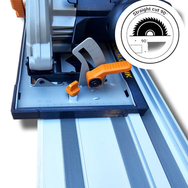 Evolution R185CCSL (corded) circular saw adapter shoe base plate compatible with EVOLUTION guide rail track
