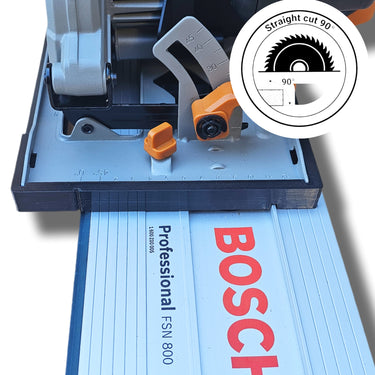 Evolution R185CCSL (corded) circular saw adapter shoe base plate compatible with BOSCH MAFELL guide rail track