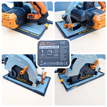Evolution R185CCSL (corded) circular saw adapter shoe base plate compatible with BUYAPARCEL guide rail track