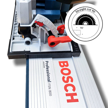 Erbauer ERI1086CSW circular saw adapter guide rail base compatible with BOSCH MAFELL guide rail track