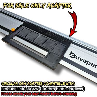Erbauer ERI1086CSW circular saw adapter guide rail base compatible with Buyaparcel guide rail track