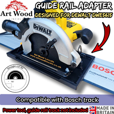 Dewalt DWE5615 circular saw adapter guide rail base compatible with BOSCH MAFELL guide rail track