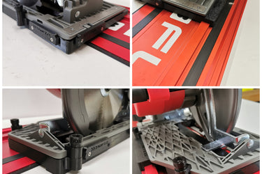 Milwaukee M18CCS66 2732-20 circular saw adapter guide rail base compatible with EVOLUTION guide rail track