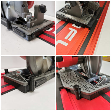 Milwaukee M18CCS66 2732-20 circular saw adapter guide rail base compatible with EVOLUTION guide rail track