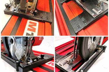 Milwaukee M18FMCS 2782-20 circular saw adapter guide rail base compatible with EVOLUTION guide rail track