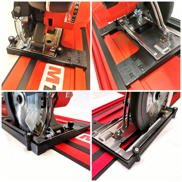 Milwaukee M18FMCS 2782-20 circular saw adapter guide rail base compatible with MILWAUKEE guide rail track