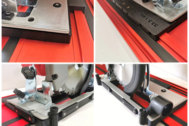 Milwaukee HD18CS 2630-20 circular saw adapter guide rail base compatible with EVOLUTION guide rail track