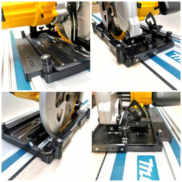 Dewalt DWE560K-GB DWE560-LX DWE560  circular saw adapter guide rail base compatible with MILWAUKEE guide rail track