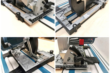 Bosch GKS18V-57-2 circular saw adapter guide rail base compatible with EVOLUTION guide rail track