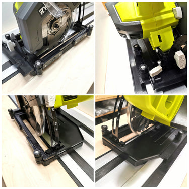 Ryobi R18CSP-0 circular saw adapter guide rail base compatible with RYOBI guide rail track