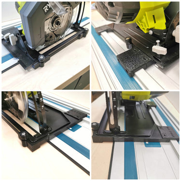 Ryobi R18CSP-0 circular saw adapter guide rail base compatible with EVOLUTION guide rail track